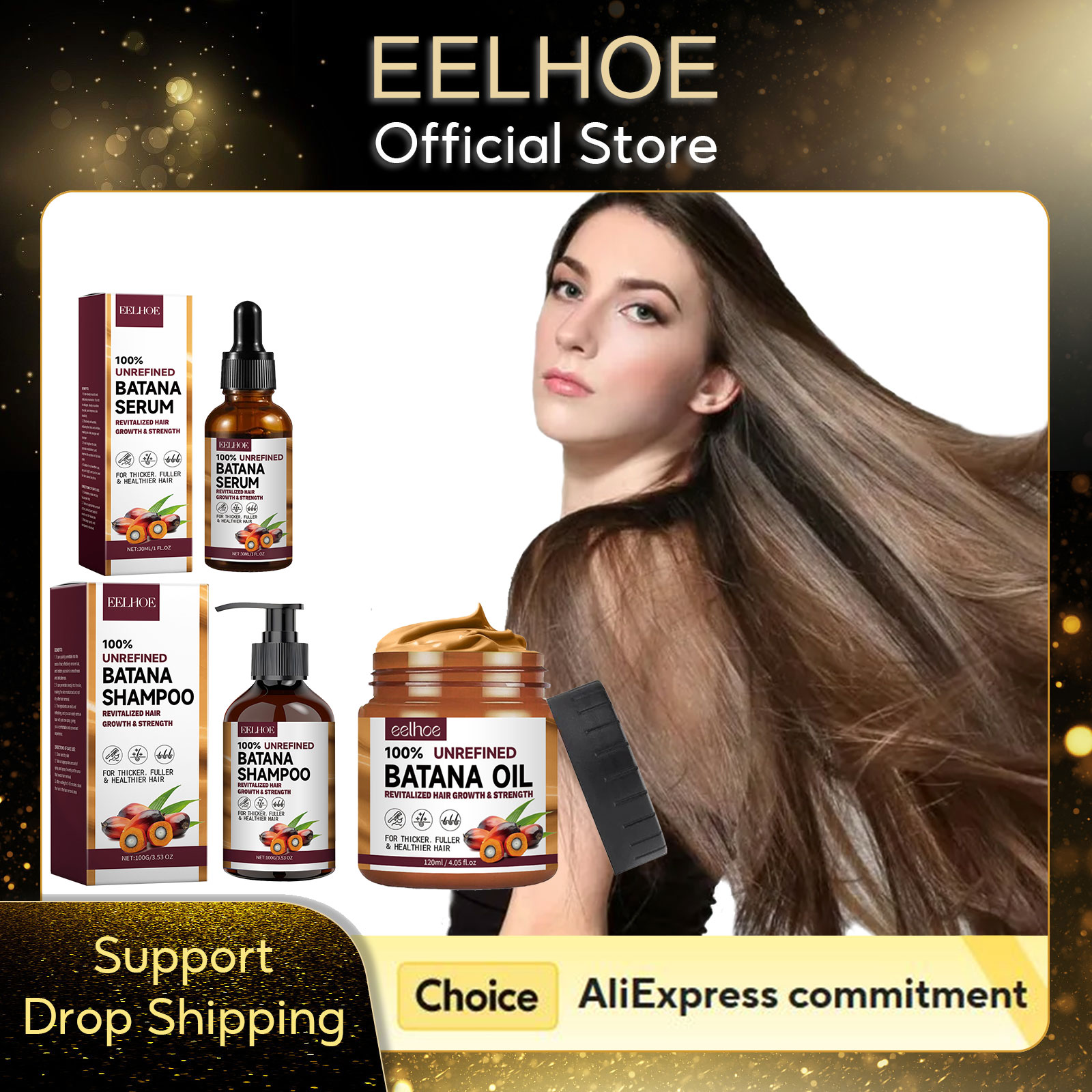 Hair Care Products - EELHOE Натуральное масло Батана, глубоко увлажняющий