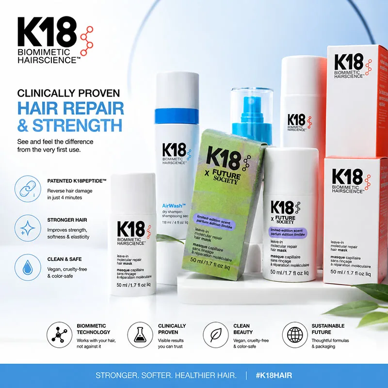 50 мл, 150 мл. K18. Молекулярн – обзор и цена Hair Care K18